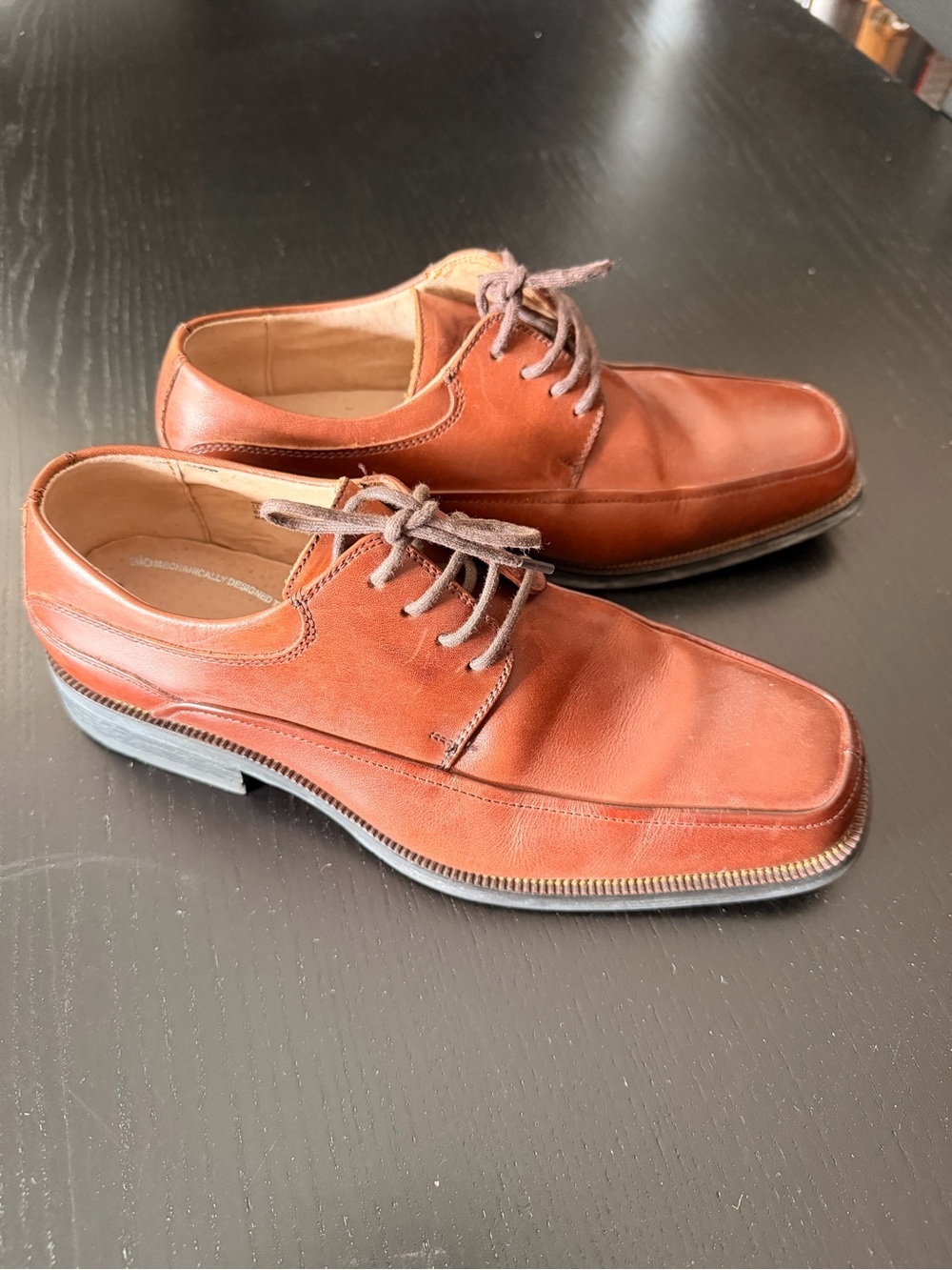 Florsheim Tan Leather Derby Oxfords
